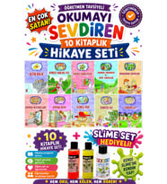 1. Sınıf Öğretmen Tavsiyeli Okumayı Sevdiren 16 Sayfa 10 Kitaplık Hikaye Seti -4(Slime Set Hediyeli)