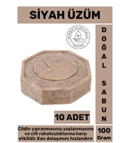 Özel Üretim Doğal Güzel Kokulu Yenileyici Cilt Onarıcı Yaşlanma Karşıtı Siyah Üzüm Sabunu 10 Adet