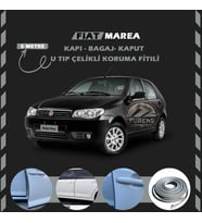 Fiat Palio Oto Araç Kapı Koruma Fitili 5metre Parlak Gri Renk