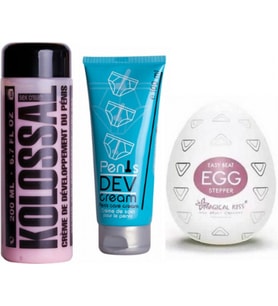 Ozzy Store Egg Stepper Mastürbatör ve Kolossal Krem ve PenisDevelopment Cream