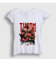Presmono Kadın Beyaz Baddest Mike Tyson Boks Boxing T-Shirt 426801tt