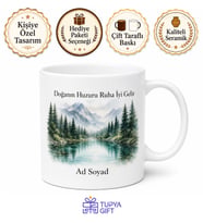 Düzce Doğa Kaçamağı Temalı Kupa Bardak Hediye Özel Tasarım Porselen Mug