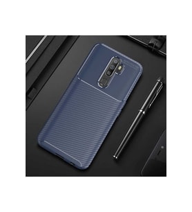 Oppo A9 2020 Uyumlu Kılıf Zore Negro Silikon Kapak (Lacivert)