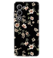 Oppo A5 Kılıf Boutique Baskılı Resimli Siyah Fon Çiçek Pcode -045