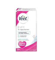Veet Pure Ağda Bandı Vücut Hassas Ciltler 20 Li Yeni