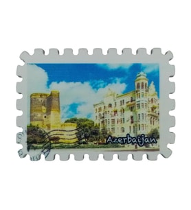 Azerbaycan Temalı Pul Magnet (Karışık)