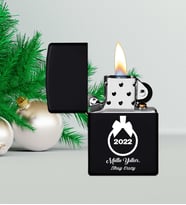 Yılbaşı Hediyesi  Siyah Benzinli Metal Çakmak