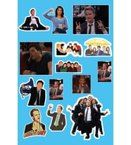 How i Met Your Mother hımym Temalı Sticker Etiket Seti - Laptop Telefon Notebook Defter (14 Adet)