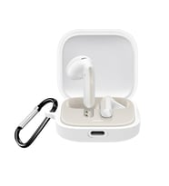 Microsonic Xiaomi Redmi Buds 6 Kılıf Askılı Mat Silikon Beyaz (Beyaz)