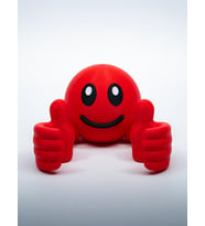 MYCRAFT3D Emoji Tasarımlı Çift El Telefon Standı & Masaüstü Tutucu Sarı