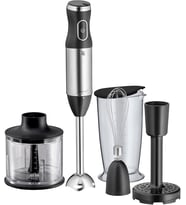 Kult X El Blenderı Seti, 5 Parça, 600 W, Paslanmaz Çelik El Blenderı, Çırpıcı, Ezici Aparat, Doğrayıcı, 700 ml Karıştırma Kabı, Bulaşık Makinesinde Yıkanabilir
