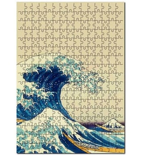 Cakapuzzle Büyük Dalgalar Japon Sanat Görsel Puzzle Yapboz MDF (Ahşap) (120 Parça)