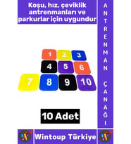 #AntrenmanMalzemesi Futbol Basketbol Voleybol Koordinasyon Hız Numaralı Antrenman Çanağı 10 Adet
