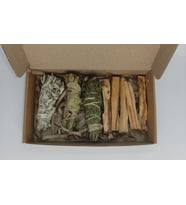 Doğal Ağaç ve Bitki Tütsü Seti ( Adaçayı-Defne-Ardıç-Palo Santo )