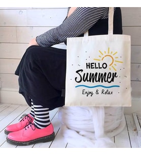 Hello Summer Tasarım Plaj Çantası