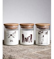 Lotusorium Nihilist Penguen 3lü Mum Seti, Hediyelik, Soya wax, Kokulu Mum (Beyaz)