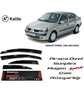 Renault Symbol Cam Rüzgarlığı Mugen Tip Sunplex 1998-2006