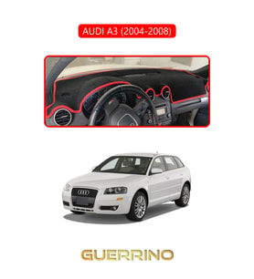AUDI A3 (2004-2008)TORPİDO KORUMA HALISI KIRMIZI KENAR