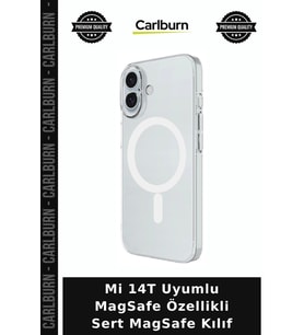 Mi 14T Uyumlu MagSafe Özellikli Sert MagSafe Kılıf Cihaz Koruma Telefon Ürünü Mobil Aksesuar