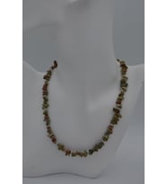 STONEAGE UNAKİT DOĞALTAŞLI KOLYE (Altın / Dore)