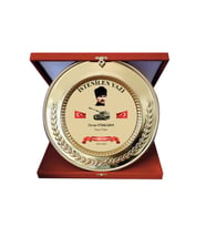 Kişiselleştirilebilir Tabak Plaket (Altın)