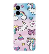 Pova 5 Kılıf Silikon Desen Özel Seri Unicorn Mektup 1800