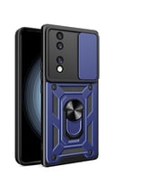 Honor 70 Kılıf Kamera Korumalı Zırh Tank Sürgülü Vega Kapak (Mavi)