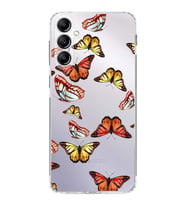 PrintiFy Samsung Galaxy M34 ile Uyumlu 1mm Slim Fit Water Color 2 Baskılı Şeffaf  Kılıf