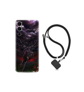 Pova Neo 2 Kılıf Ipli Boyun Askılı Desenli Silikon Dark Deer 1786