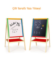 ZepHome Çocuk Yazı Tahtası, Siyah ve Beyaz Yazı Tahtası 2in1