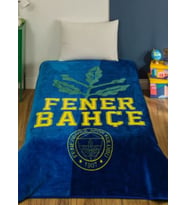 Taç Lisanslı Fenerbahçe Palamut logo Tek Kişilik Battaniye 2026 yeni model