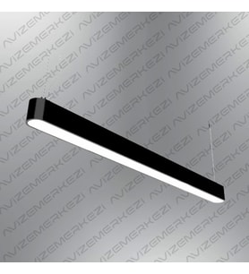 D-9003-1S 8x8 Cm Kasa Linear Aydınlatma