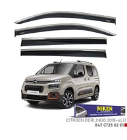 CITROEN BERLINGO 2018-2025 KROMLU CAM RÜZGARLIĞI 4LÜ Set Niken Marka