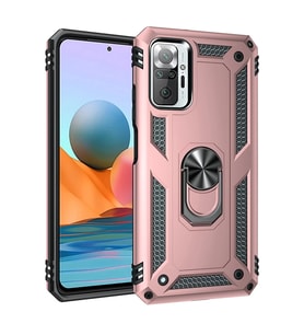 Note 10 Pro Kılıf Sofya Yüzüklü Silikon Kapak - Rose