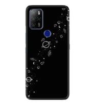 Omix X300 Kılıf Temperli Cam Silikon Desen Özel Seri Planet 1620