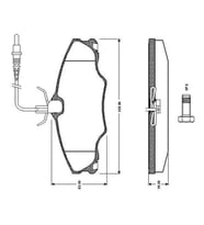 BOSCH 0986TB2296 On Fren Balatasi 425131 425268