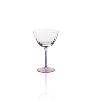 The Mia Ayaklı Cam Dondurma Kasesi Mavi Pembe 240 ml (Çok Renkli)