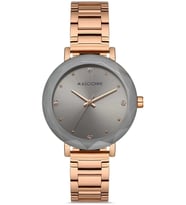 Mascionni Zirkon Taşlı Çelik Kordon ve Kasa 3 ATM Kadın Kol Saati (RoseGold)