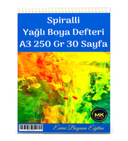 Büyük Boy Yağlı Boya Defteri (A3-250 Gr)