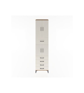 Hyperion Dolap 3 Raflı 5 Çekmeceli 4 Kapaklı 60x44x243 Çam-Aytaşı