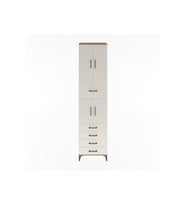 Hyperion Dolap 3 Raflı 5 Çekmeceli 4 Kapaklı 60x44x243 Çam-Aytaşı