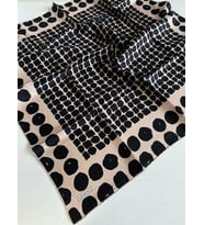 Armine Tivil İpek Eşarp 9354 - 86 Vizon Karışık Desen