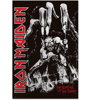 Erik Heavy Metal Poster - Iron Maiden Poster Number of the Beast- Dekorasyon Oturma Odası veya Yatak Odası Dekorasyonu - Oturma Odası Dekorasyonu - Boyut: 61 x 91 - Resmi Lisans