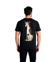 Erkek Komik Köpek Baskılı Kısa Kollu Tişört %100 Pamuk Rahat Kesim Grafik Desen Günlük Modern Şık