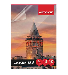 Mimaks Laminasyon Filmi LP-4 A4 – 125 Mikron -100 Adt.