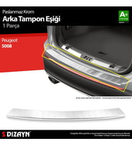 Drs Tuning Peugeot 5008 2 Krom Arka Tampon Eşiği 2017-2020 A+ Kalite