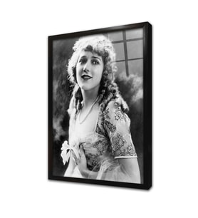 Mary Pickford Çerçeveli Cam Tablo