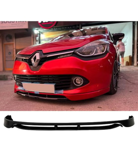 Renault Clio 4 Ön Ek 2 Parça Mat Siyah Plastik Karlık Makyajsız Kasa 2012 2013 2014 2015 2016