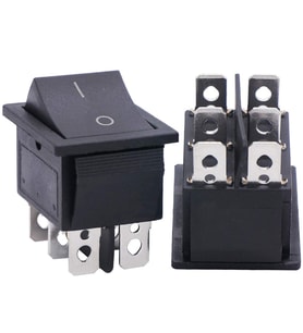 Ayt Geniş Işıksız 6 Pin Aç Kapa On Off Açma Kapama Anahtarı Düğme Buton