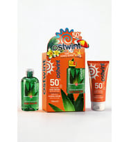 Ostwint Güneş Kremi Yoğun Nemlendirici Aloe Vera Jel Set E Vitaminli SPF 50+ Yüksek Koruma 100+100ml